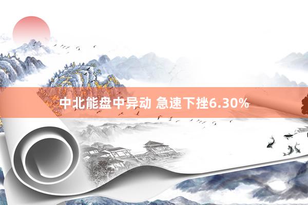 中北能盘中异动 急速下挫6.30%